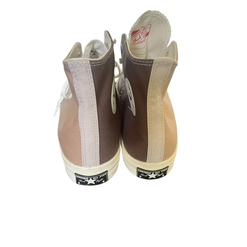 NWOB Converse Chuck Taylor All Star High Top Color Block Sneakers Brown Tan 11.5